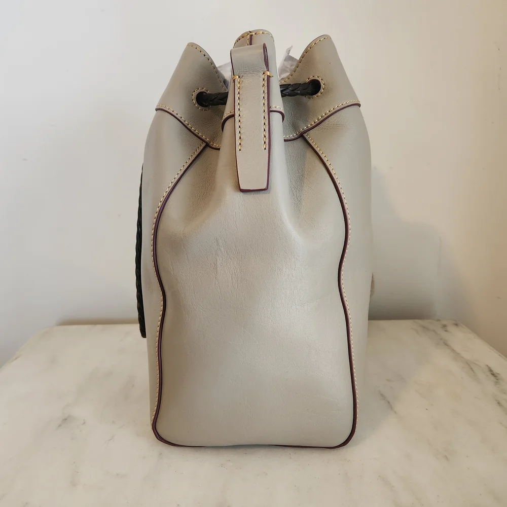 NWT Dooney & Bourke Hattie Drawstring Florentine Leather Bucket Bag Wallet - Picture 13 of 15